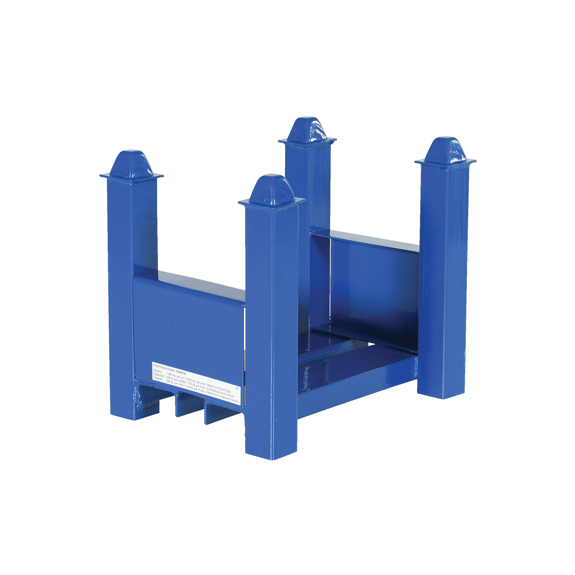 Vestil Stackable Bar Cradle - 16in., 2500 Lb. Capacity, 14in. Height, Welded Steel, Blue, Model# CRAD-25